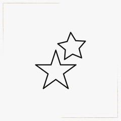 stars line icon