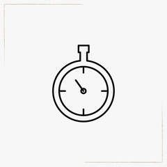 stopwatch line icon