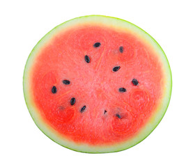 watermelon slice on white background