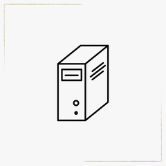 computer line icon