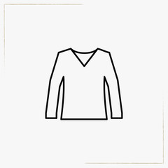 jacket line icon