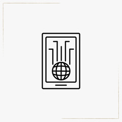 data connection line icon