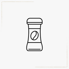 coffee grinder line icon