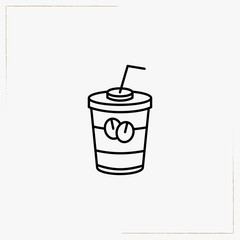 coffee line icon