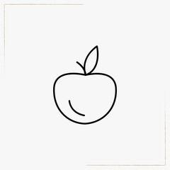 apple line icon