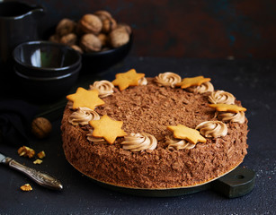 Chocolate cake.