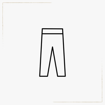 trouser line icon