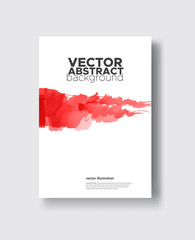 vector red ink brush stroke