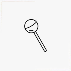 lollipop line icon