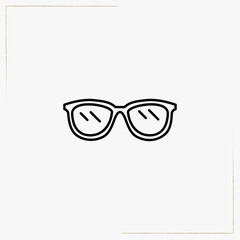 spectacle line icon