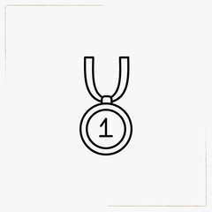 medal line icon