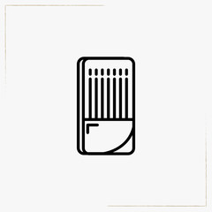 drawing box line icon