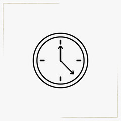 clock line icon