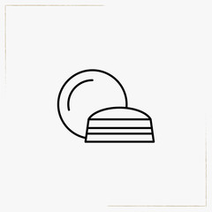 candies line icon