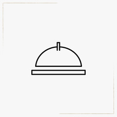tray with  lid line icon