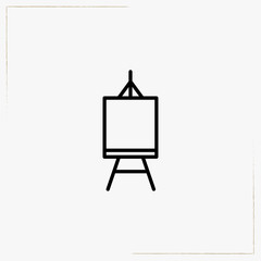 easel line icon - 192717500