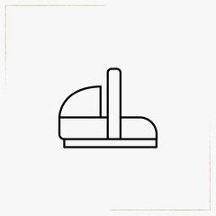 cradle line icon