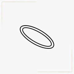 hula hoop line icon