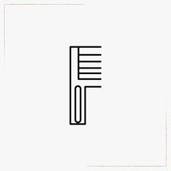 comb line icon