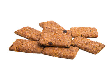 cookies with raisins isolated