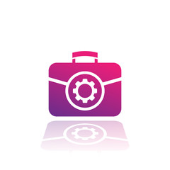 portfolio icon with gear