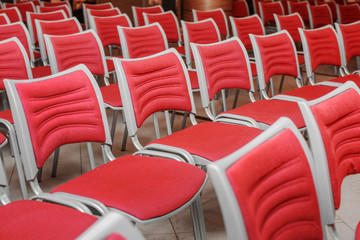 Naklejka premium empty red seats