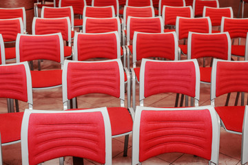 Obraz premium puste czerwone miejsca