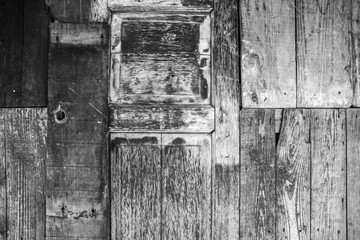 Vintage wooden black and white texture