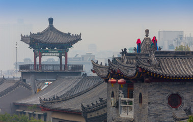Naklejka premium Pagoda architecture in China.