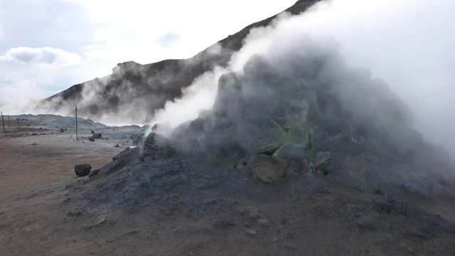Iceland. Geothermal area Hverir