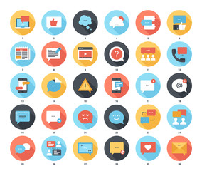 Message Bubbles Icons