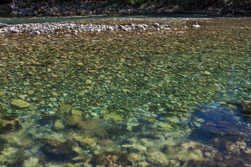 The canyon of the river Tara, under the bridge Djurdjevic.  Montenegro. 