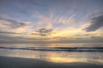 Fototapeta na wymiar Sunrise in Cocoa Beach Florida.