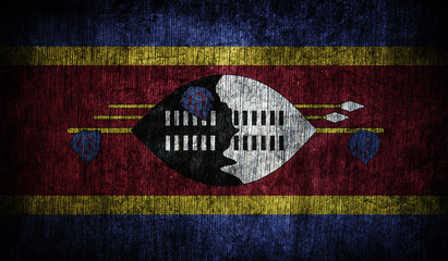 Abstract flag of Swaziland, Africa