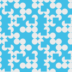 Irregular circle grid seamless pattern. For print, fashion design, wrapping, wallpaper