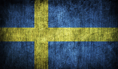 Abstract flag of Sweden
