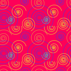 Fototapeta na wymiar Dancing swirl seamless pattern. For print, fashion design, wrapping wallpaper