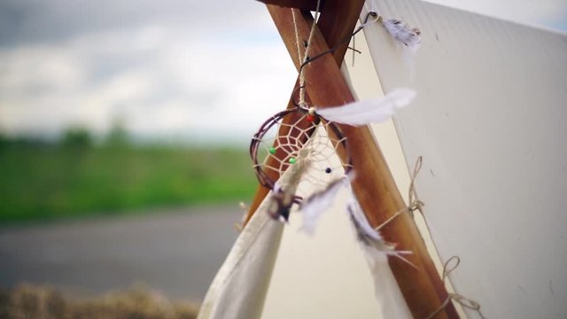 Wigwam in American style.