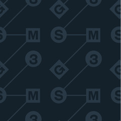 Abstract system typography coded seamless pattern. Design for print, fabric, textile. Seamless wallpaper.