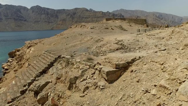  Fly above Khasab Fjords, Oman ( aerial footage )