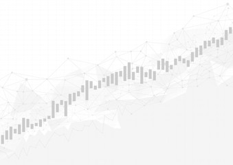 Candle stick graph chart in financial market  Forex trading graphic concept  vector