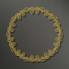 Gold Vector Frame