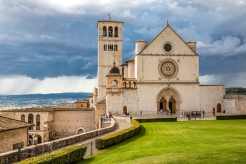 Fototapeta na wymiar Basilica of Saint Francis of Assisi - Assisi,Italy
