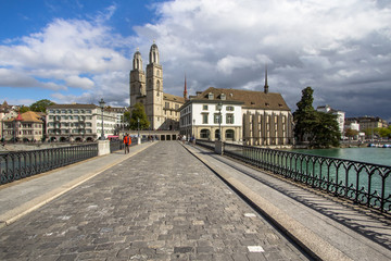 View on Grossmuenster, Zurich