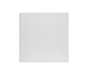 Blank cover gray book on white background