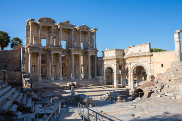 Selcuk, Izmir - Turkey. 25 November 2014. Celsus Library. The Ancient City of Ephesus in Selcuk, Izmir - Turkey