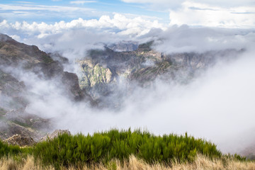 Mountain landscape on Madeira, Portugal