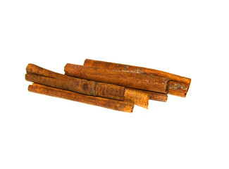cinnamon isolated on white background