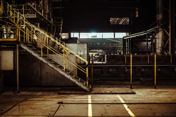  interior of an old abandoned steel factory in western Europe © SVP Productions