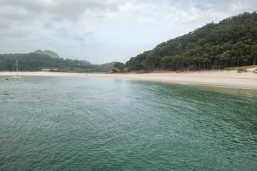 Rodas beach on Cies islands natural park, Galicia